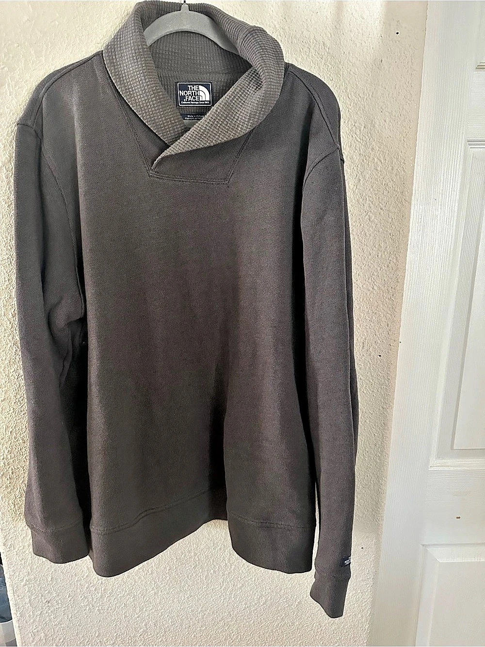 The North Face Men's Cotton Blend Turtleneck Gray XXL